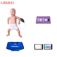 Mannequin de formation en réanimation infantile professionnel, écran tactile de 10 pouces pour les écoles de soins infirmiers et la formation aux premiers secours médicaux
