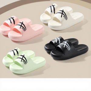 Nuevas zapatillas de baño antideslizantes transpirables cómodas informales EVA moda al aire libre playa interior suave suela gruesa zapatos para mujeres - Product Image 2