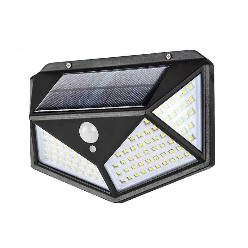 Waterproof Four-sided LED Solar Light Emergency Outdoor Courtyard Wall Lamps