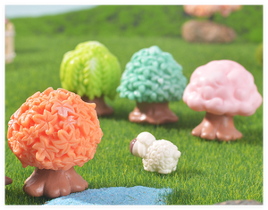 เครื่องประดับตั้งโต๊ะสำหรับตกแต่งเล็กๆของตกแต่งรูปปั้นนางฟ้าต้นไม้เรซินเทียมแบบจำลองต้นไม้ทรายขนาดเล็ก - Product Image 5