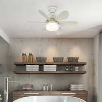 E022 Fleur E26 E27 Socket LED Fan Lamp Dimmable LED Plafonnier avec télécommande Design floral moderne Ventilateur de gradation avec lumière