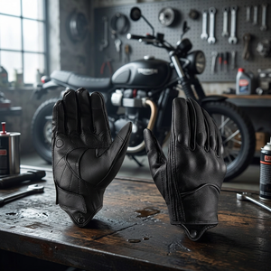 Guantes de Motocicleta de Verano, de Cuero, para Motocross, Resistentes al Fuego, Transpirables, de Dedo Completo, Casuales, para Exteriores, Unisex - Product Image 4