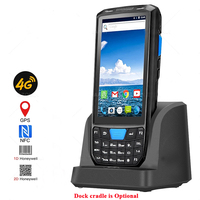 Dispositif terminal portable Android 9.0 à haut coût Collecteur de données robuste Scanner de codes à barres 1d 2d Pda pour l'inventaire d'entrepôt