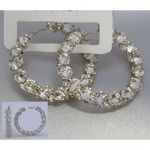 Preciosos pendientes de cobre chapados en oro, elegantes pendientes de puño con perlas, añade glamour a tu atuendo de boda - Product Image 1