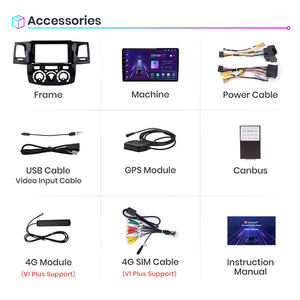 Junsun AU Stock CarPlay Android Autoradio pour <span class=keywords><strong>Toyota</strong></span> Fortuner <span class=keywords><strong>Hilux</strong></span> 2007-2015 Android Unité principale de voiture Navigation multimédia - Product Image 6