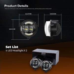 Phare LED pour <span class=keywords><strong>Can</strong></span>-<span class=keywords><strong>Am</strong></span> <span class=keywords><strong>Outlander</strong></span> 650 (2013-2018), accessoires ATV/UTV pour <span class=keywords><strong>Can</strong></span>-<span class=keywords><strong>Am</strong></span> <span class=keywords><strong>Outlander</strong></span> 1000 1000R MAX 850 800R XMR (2018-2022) - Product Image 4