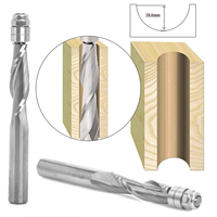 Fraise à rainurer en spirale à 2 cannelures en carbure monobloc HRC 60 8MM pour outils de travail du bois ODM /OEM