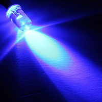 Diodes électroluminescentes LED 3 mm pré-câblées 5V/9V/12V/24V avec fil de 20 cm Rouge/Bleu/Blanc/Vert/Jaune/Multicolore