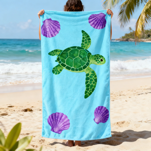 Quick Dry <b>Microfiber</b> Custom Logo Printed Fast Drying Lightweight <b>Beach</b> <b>Towel</b> for Swimming Pool Travel Outdoor - Product Image 1