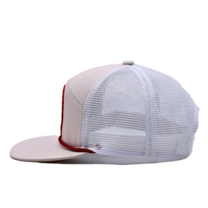 Gorra Trucker Premium de 7 Paneles con Bordado, Cierre de Cuerda, Visera Plana, Malla Trasera, Personalizable al por Mayor - Product Image 4