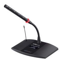 Système de microphone audio de bureau sans fil à col de cygne professionnel sans fil pour la conférence de salle de table de réunion