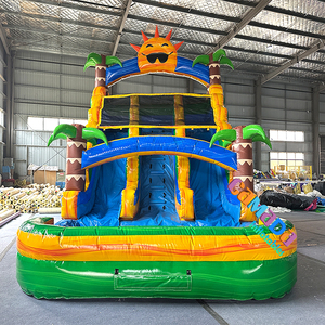 Toboganes Inflables con Diseño de Girasol para Adultos, Tobogán Acuático para Niños, Toboganes Comerciales para Exteriores y Piscinas para la <span class=keywords><strong>Playa</strong></span> - Product Image 4