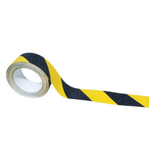 Cinta de Seguridad Antiestática de PVC Negra y Amarilla, Impermeable, Autoadhesiva, para Fábricas y Talleres - Product Image 1