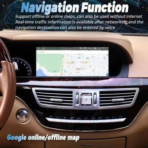 Autoradio GPS 4G 10,25'' pour Mercedes Classe S S250-S600 W221 2005-2012 Navi Android 15 Écran QLED CarPlay Tableau de bord Garantie 1 an - Product Image 4