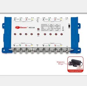 Gecen Satellite Multiswitch Amplifier with 9 inputs model MS-9A