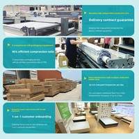 Matelas hybride OEM Queen Size à ressorts à haute compression, 20 cm d'épaisseur, style minimaliste moderne pour chambre à coucher