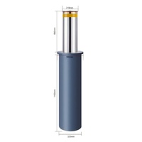 Bollards de sécurité en acier inoxydable 304, système de levage coulissant entièrement automatique, durable et écologique pour usage résidentiel