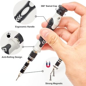 Kit de tournevis de précision magnétique 140-en-1 en acier au chrome-vanadium, multi-usage pour bricolage, réparation électronique OEM, avec étui pour montres - Product Image 3