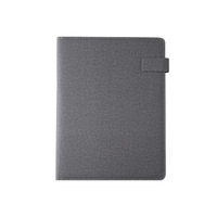 Porte-documents en tissu gris, planificateur d'affaires, bloc-notes multifonctionnel pour gestionnaire, bloc-notes de conférence, porte-documents de présentation de documents