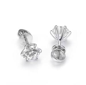 Pendientes de Diamantes Moissanite Premium, Plata de Ley 925, Joyería Fina para Mujer, Uso Diario, Regalo de Boda, Compromiso y Aniversario - Product Image 4