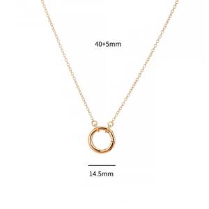 Aro minimalista collar de piedra natal 12 Piedras chapado en oro de acero inoxidable círculo colgante apilable joyería del zodiaco regalo para ella - Product Image 3