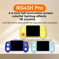 Console de jeu portable RG43H Pro avec grand écran de 4,5 pouces, double système et connectivité Wi-Fi, console de jeu rétro