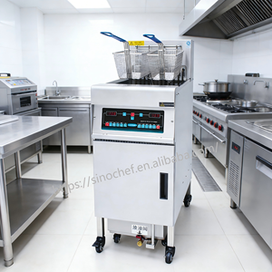 เครื่องทอดไฟฟ้าสแตนเลสแบบใหม่ พร้อมตะกร้ากรองน้ำมันสองใบ สำหรับทอดไก่<span class=keywords><strong>กรอบ</strong></span> <span class=keywords><strong>หมู</strong></span>ทอด มันฝรั่งทอด - Product Image 3