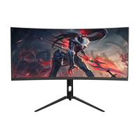 Moniteur de jeu ultra-large OEM ODM 34 pouces 21:9 UWQHD 3440x1440 165Hz 1500R incurvé avec éclairage RGB