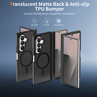Étui pour Samsung Galaxy Z Fold 8, chargement magnétique sans fil, protection mate givrée de l'objectif, coque de téléphone antichoc