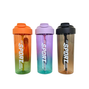 Gradient Plastic Sport Water Bottle 650Ml Reusable Portable Cup For Outdoor Travel School Use - Product Image 4