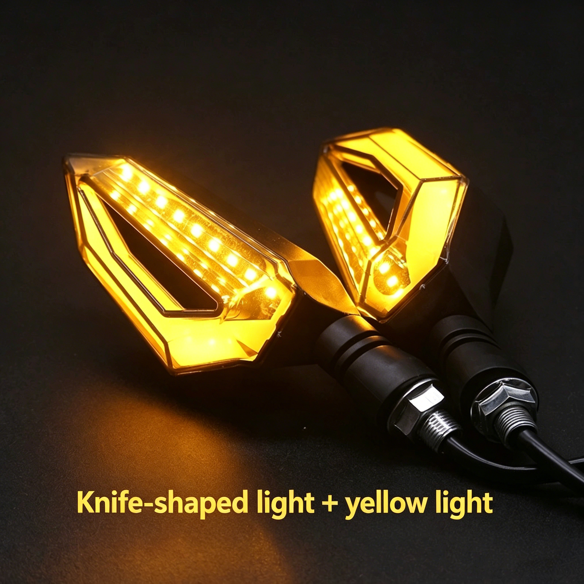 Knife-shaped light + Yellow light