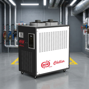 Enfriador de Agua Industrial DEW 2 TR, Sistema de Enfriamiento por Aire, 415V, Tanque de Acero Inoxidable, Compresor Emerson Copeland, Unidad de Serpentín de Cobre - Product Image 5