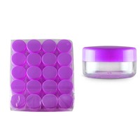 Petits pots cosmétiques en plastique de 5 grammes pour baume à lèvres, crème contour des yeux et rouge à lèvres, avec couvercles recyclables noirs/rose/bleus/transparents, en stock