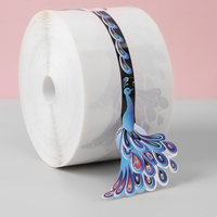 Autocollants en vinyle adhésifs double face de haute qualité, résistants à l'eau, impression UV, pour étiquettes de bouteilles de boissons