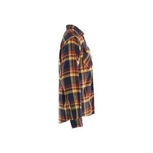 Blaklader เสื้อเชิ้ตผ้าสักหลาด328811685986XS, เสื้อทำงาน7330509907498สีแดงเข้ม/น้ำเงินเข้ม - Product Image 5