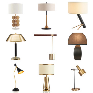 Design di lusso luce moderna lampada da comodino in tessuto nordico di vetro ferro marmo lampada da tavolo <span class=keywords><strong>per</strong></span> casa letto soggiorno camera di lettura Hotel - Product Image 5
