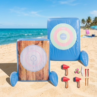 Cible gonflable escargot pour jeu de fléchettes, jouet aquatique amusant pour enfants, jeu de lancer de balles avec velcro, pour la plage, la cour et l'extérieur