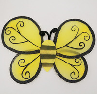 Costume de Fée pour Filles, Ensemble Ailes d'Abeille et Jupe Tutu, Accessoires de Scène Personnalisés pour Spectacles et Carnavals