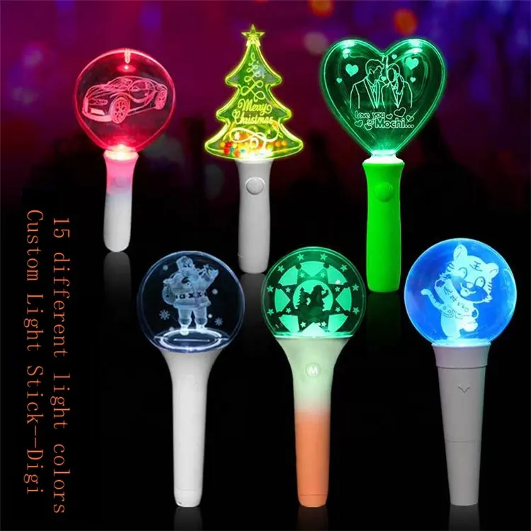 Palo de luz Led para conciertos, palo de luz personalizado para Fans de Kpop, venta al por mayor