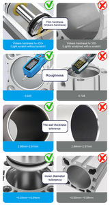 Cylindre en aluminium de haute précision 6431 en forme de lettre SI/SU, spécification 32 - 100, avec traitement de rectification et d'anodisation - Product Image 6