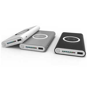 Banco de energía inalámbrico de litio Universal <span class=keywords><strong>portátil</strong></span> de <span class=keywords><strong>10000mAh</strong></span> Interfaz de entrada Micro USB <span class=keywords><strong>para</strong></span> teléfonos inteligentes <span class=keywords><strong>Batería</strong></span> de energía móvil de 8000mAh - Product Image 2