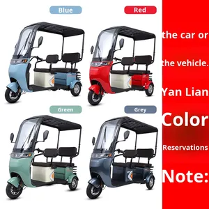 Tricycle électrique pour usage domestique, mini scooter pliable fermé pour femmes, transport de enfants, adultes, haute puissance (>1000W) - Product Image 6