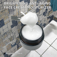 Crème Visage Anti-Âge et Anti-Taches à la Vitamine C Fermentée, Peptides, Niacinamide, Papaye Éclaircissante et Mucine d'Escargot