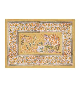 ชุด2025ทำด้วยมือเสื่อปูพร้อมผ้าเช็ดปากชุดตกแต่งบ้านลายดอกไม้ทำด้วยมือสไตล์อินเดีย - Product Image 3