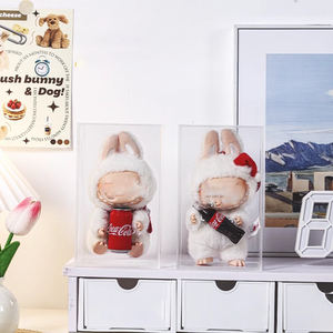 Puppen figur Voll transparenter Acryl-Vitrinen schrank mit Staubs chutz für Vitrinen - Product Image 5