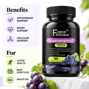 Suplemento de Resveratrol Shecome de Alta Calidad, Apoya la Salud del Corazón, Mejora el Flujo Sanguíneo, Aumenta el Oxígeno para Adultos, Cápsulas de Resveratrol - Product Image 3