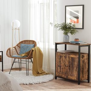 <span class=keywords><strong>Meuble</strong></span> de rangement pour salon en bois d'ingénierie avec étagères réglables et acier inoxydable, mobilier de maison - Product Image 4