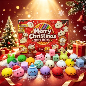 Calendrier de l'Avent Squishy en forme de Ravioli Mystère de Noël, Boîte Surprise Anti-stress à Presser, Jouet Fidget avec Boîte Cadeau Colorée – Vente Flash - Product Image 2