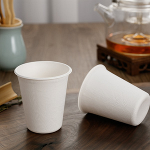 Vasos desechables de pulpa de caña de azúcar de 201-300 ml, compostables, para bebidas calientes, uso doméstico y de oficina - Product Image 4