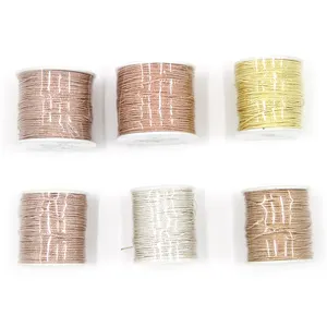 金属色纱线lurex金属绞合绳螺纹